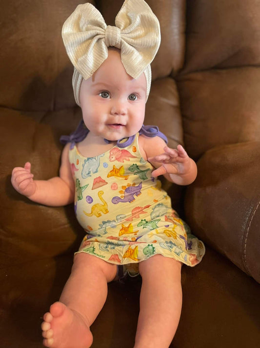 White Shimmer Headwrap
