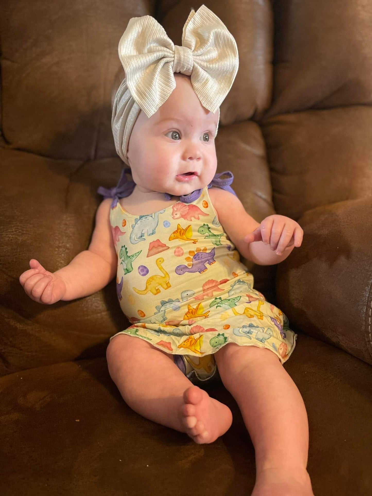 White Shimmer Headwrap