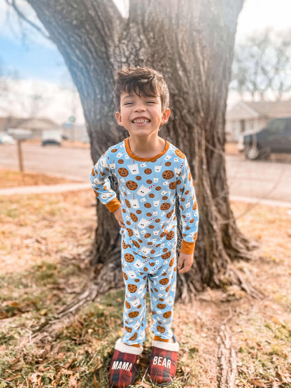 Blue cookies and milk 2 piece set
