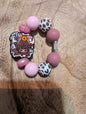 Girly cow cup charm