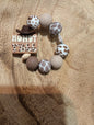 Brown Howdy y'all cup charm
