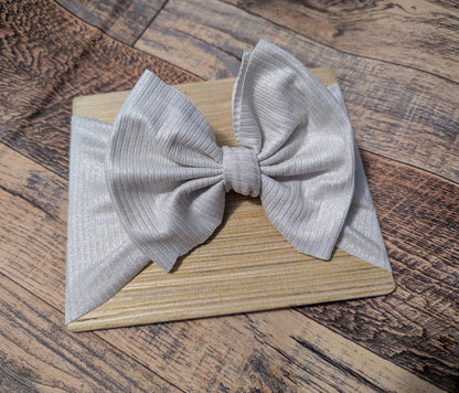 White Shimmer Headwrap