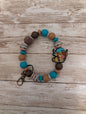 Blue bell wristlet