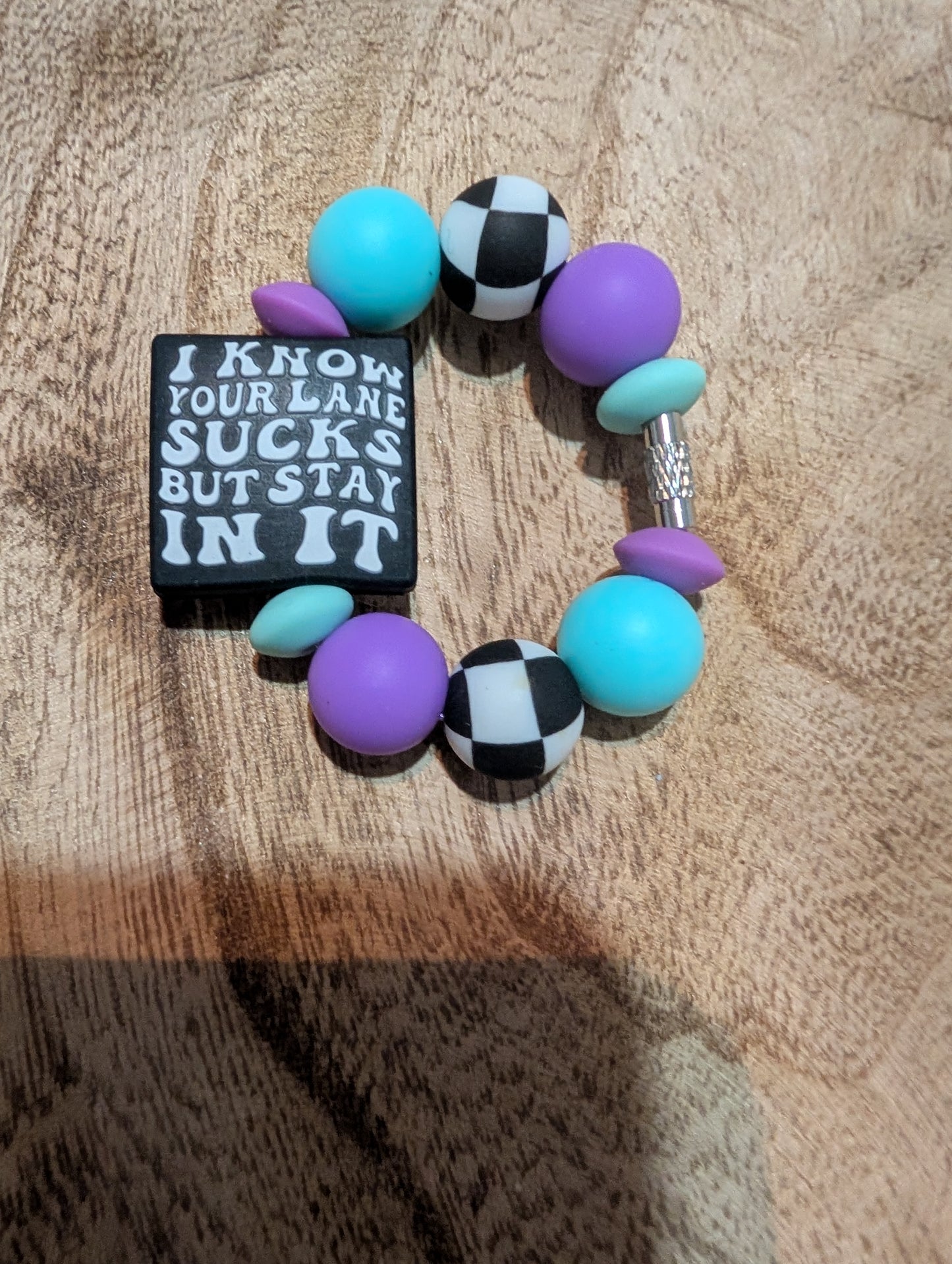 Your lane purple and blue cup charm
